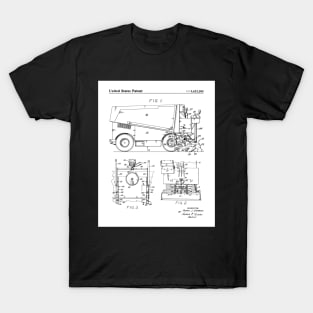 Ice Hockey Patent - Hockey Player Coach Team Art - White T-Shirt